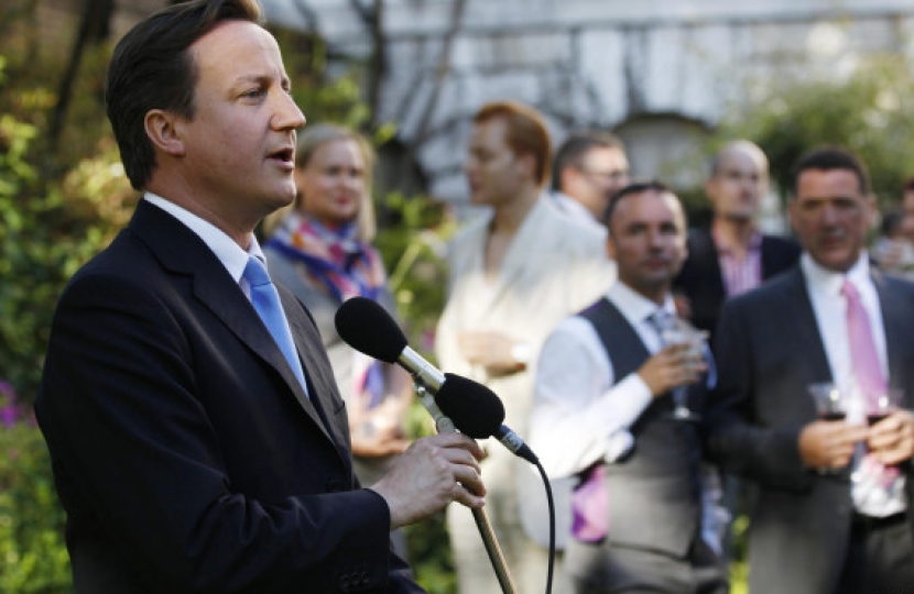 David Cameron, LGBTory, LGBT reception, Downing Street, equal marriage, same sex