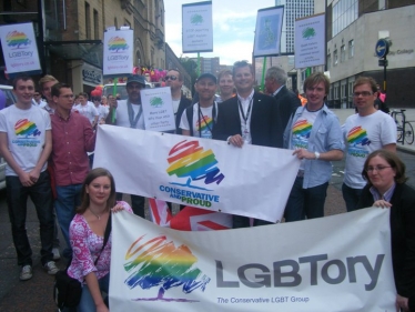 New gay Tory MP leads Pride parade in Leeds